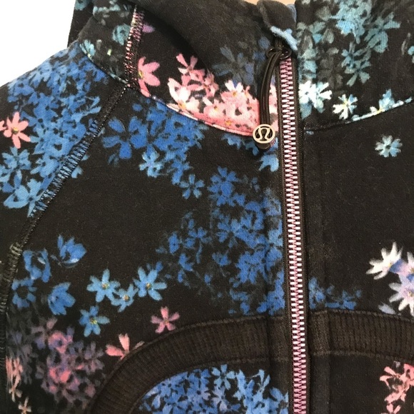 Lululemon black blue scuba hoodie petal pop 4 - Picture 7 of 9